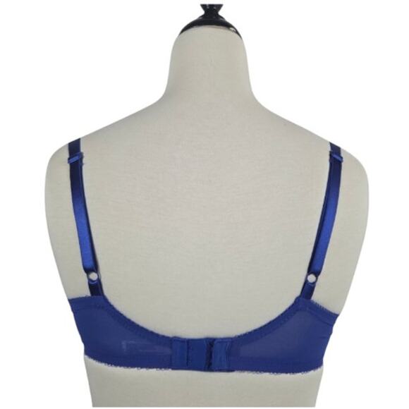 Wacoal All Dressed Up Bra Blue Lace 851166 Size 34D - Picture 3 of 4